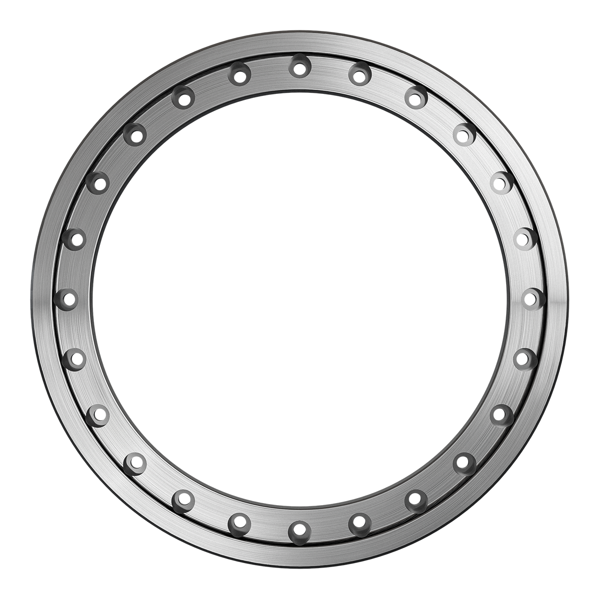 Machined silver Beadlock Dakar Rings by SSW Offroad® for off-road wheel beadlock enhancement.
