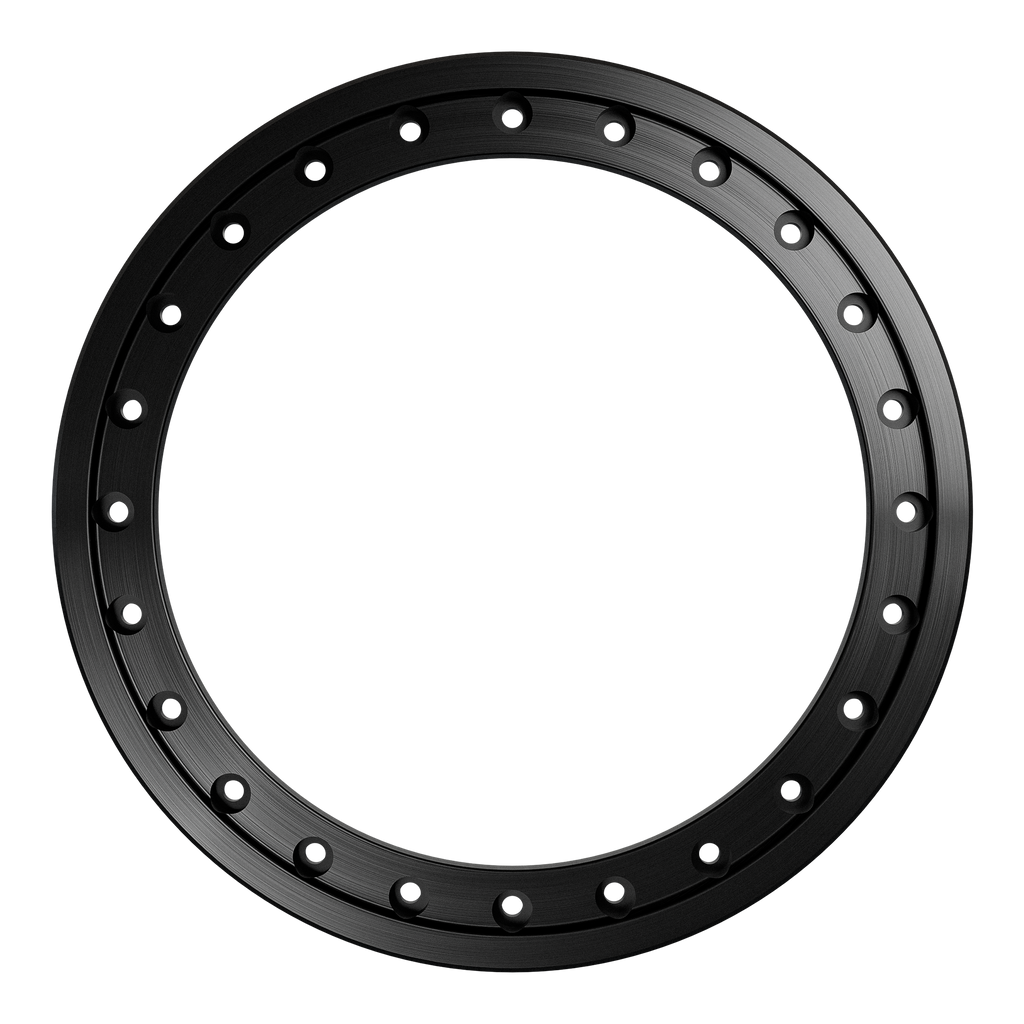 Matte black Beadlock Dakar Rings by SSW Offroad® for durable, off-road wheel protection and enhancement.