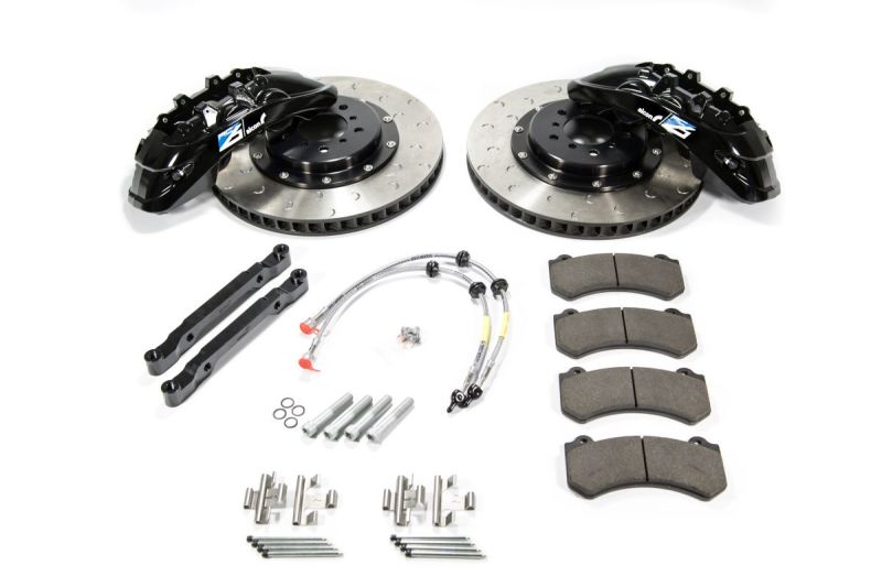 Alcon 2009+ Nissan GT-R R35 412x36mm Rotor Red 6 Piston Caliper RC6 Front Axle Kit BKF7059ZG06