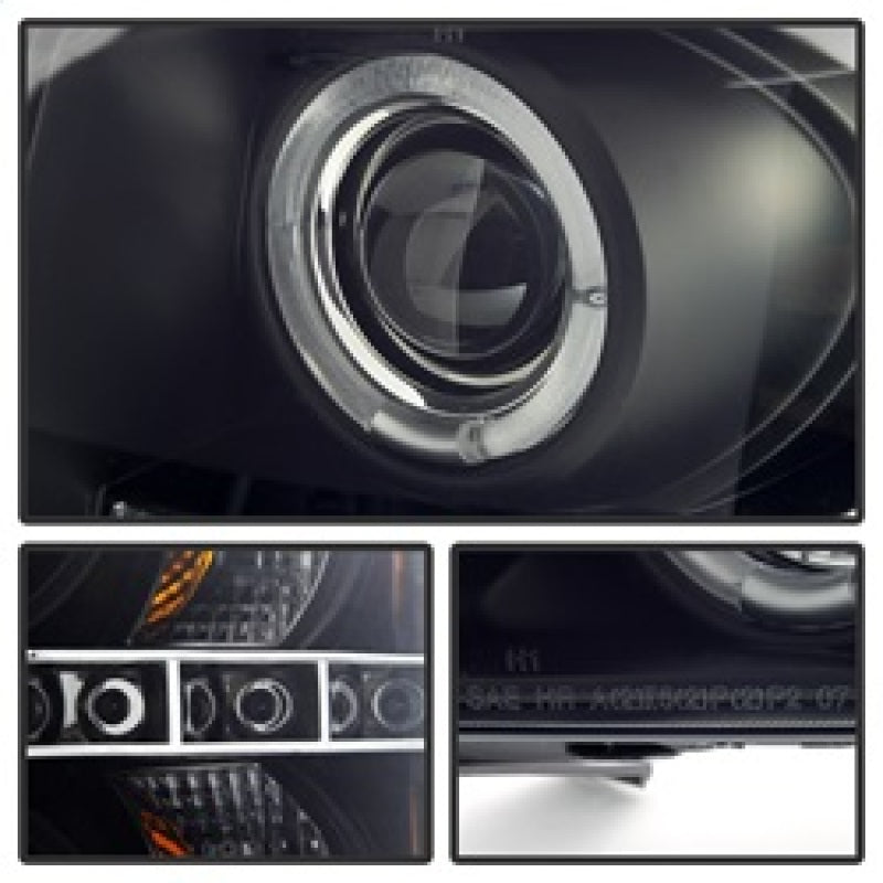 Spyder Chevy Silverado 1500/2500 07-13 Projector Headlights LED Halo LED Blk Smke PRO-YD-CS07-HL-BSM 5078322