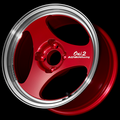 Advan ONI2 15x5.5 / +45 Offset / 4x100 / 63mm Bore / Machining and Racing Candy Red YAY5B45ACR