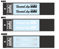 HKS Sticker Tuned by HKS W120 WHITE 51003-AK144