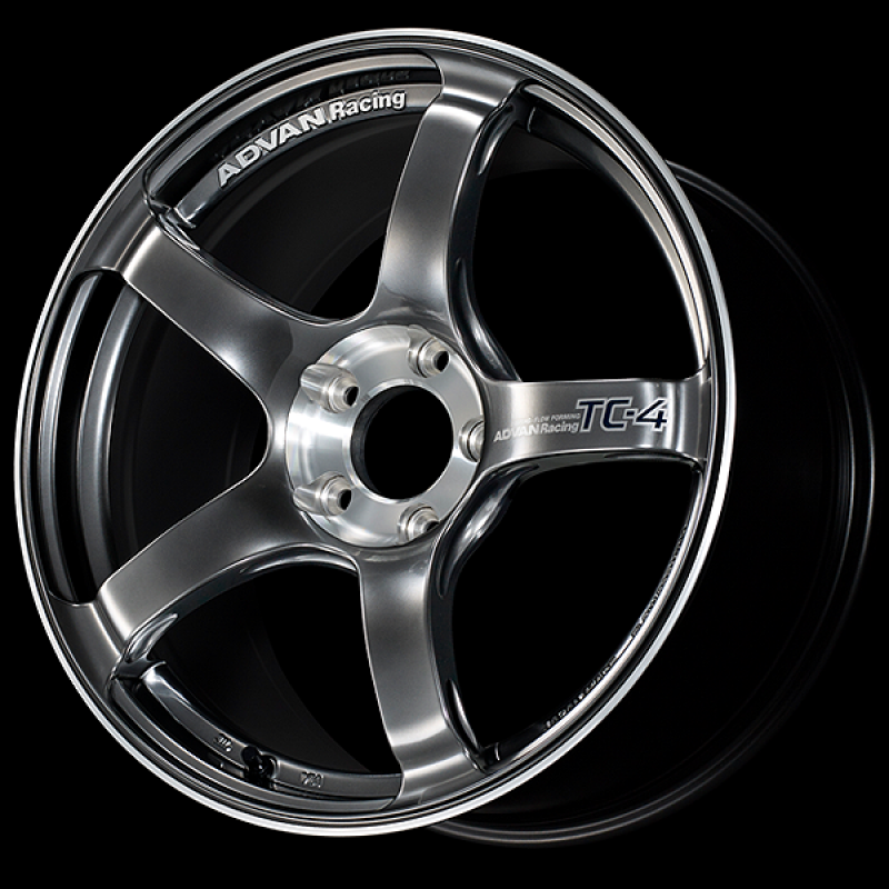 Advan TC-4 SE 17x7.0 / +42 Offset / 4x100 / 63mm Bore / Racing Hyper Black and Diamond Cut YADS7E42AHBF