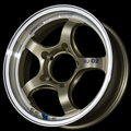 Advan RG-D2 15x7.5 / +40 Offset / 4x100 / 63mm Bore / Machining and Champagne Gold YAT5F40ACG