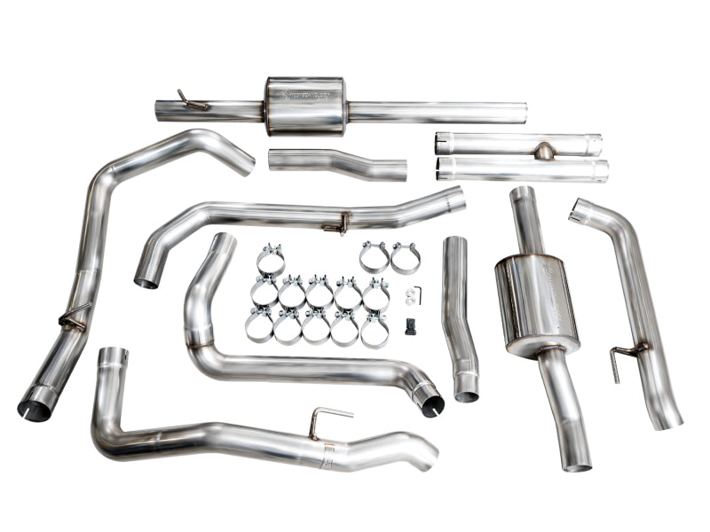 AWE Tuning AWE 4th Gen GM 1500 6.2L Catback Split Rear Exit (w/ Bumper Cutouts) - OE Tips 3015-31202