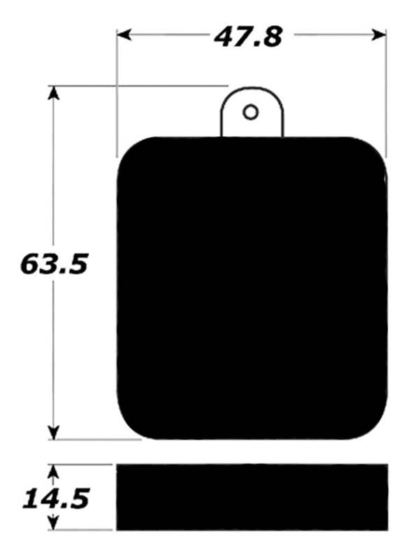 Porterfield Brake Pads for 1962 JAGUAR MK II