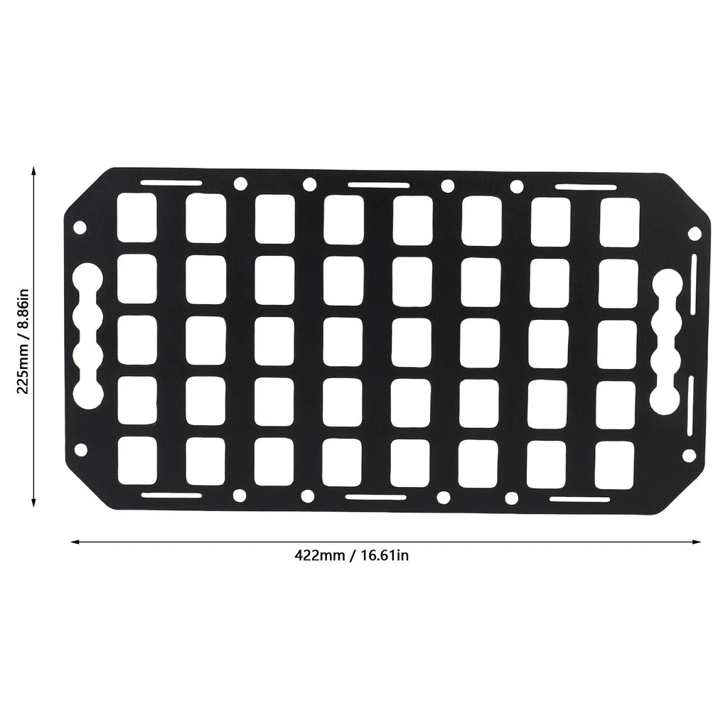 Truck Bed Molle Panel Aluminium Alloy Multifunctional L Track Storage Organizer for Car SUV RV
