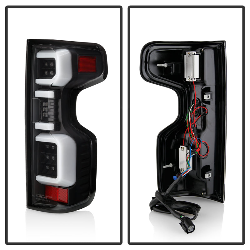 Spyder Chevy Silverado 19-20 LED Tail Light Black ALT-YD-CS19HAL-BK 5087256