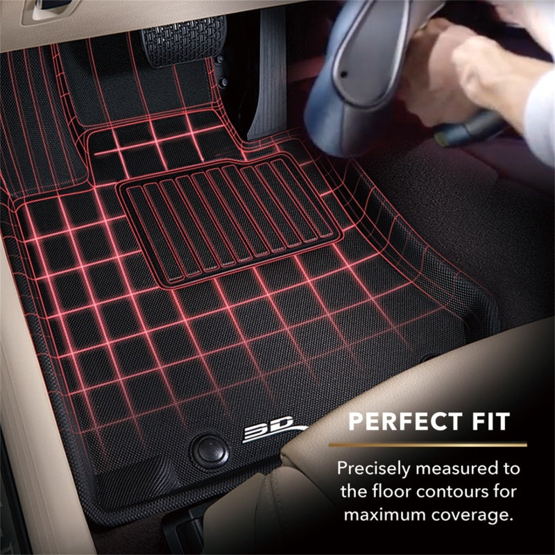 3D MAXpider 22-24 Volvo XC40 Recharge Kagu 2nd Row Floormat - Black L1VV04221509
