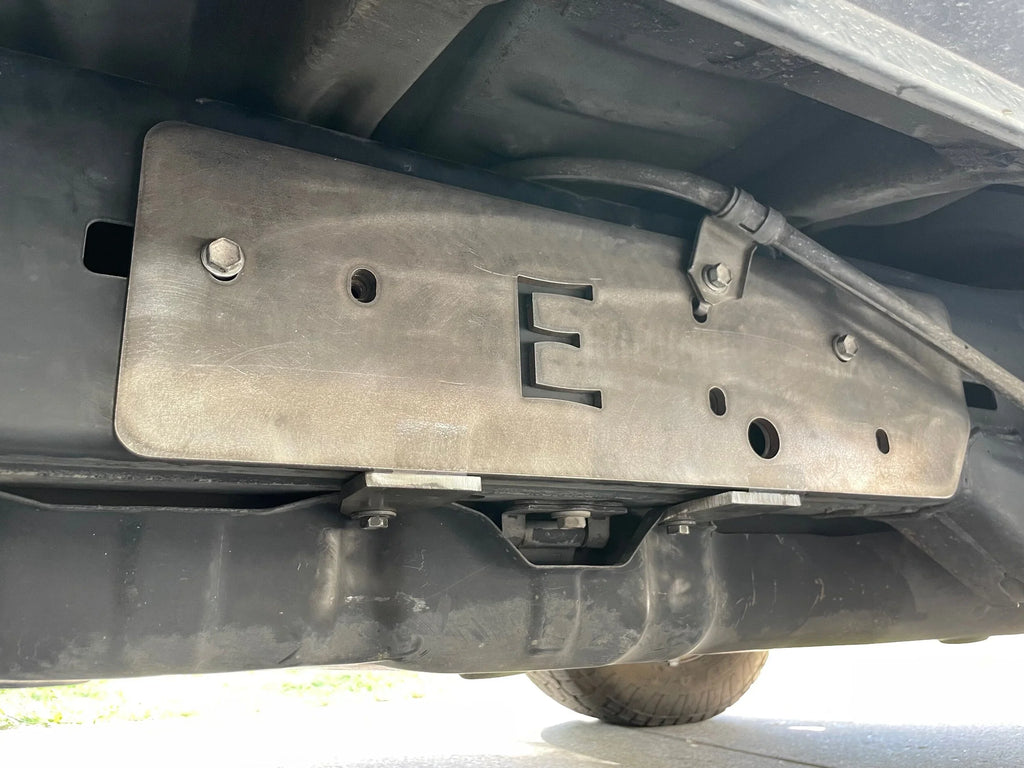 Lexus GX470 2003-2009 rock slider bolt-on frame mount plate set by Elevate Metalcraft, durable steel construction.