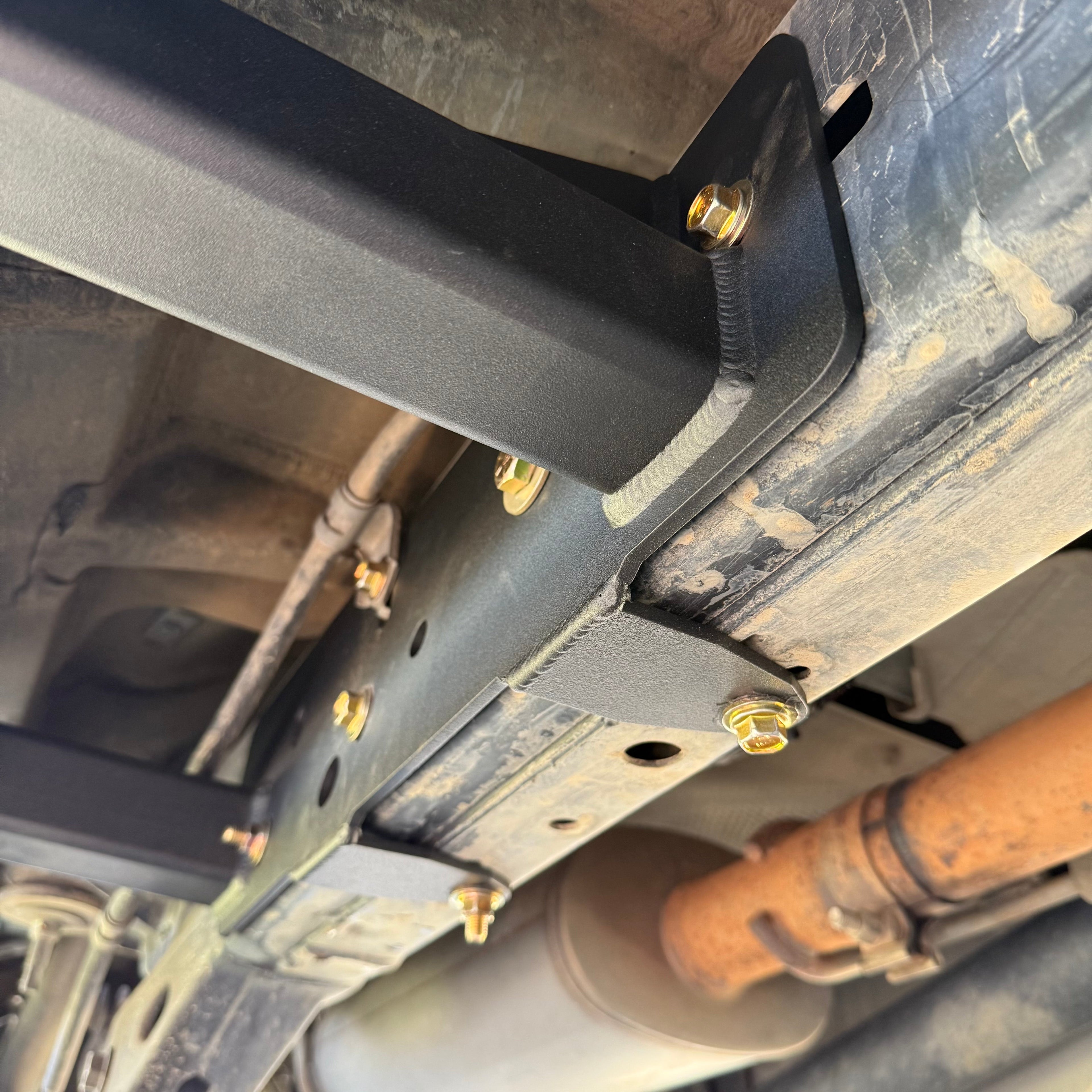 Elevate Metalcraft bolt-on frame mount plate set for Lexus GX470 2003-2009 rock sliders, durable metal construction.