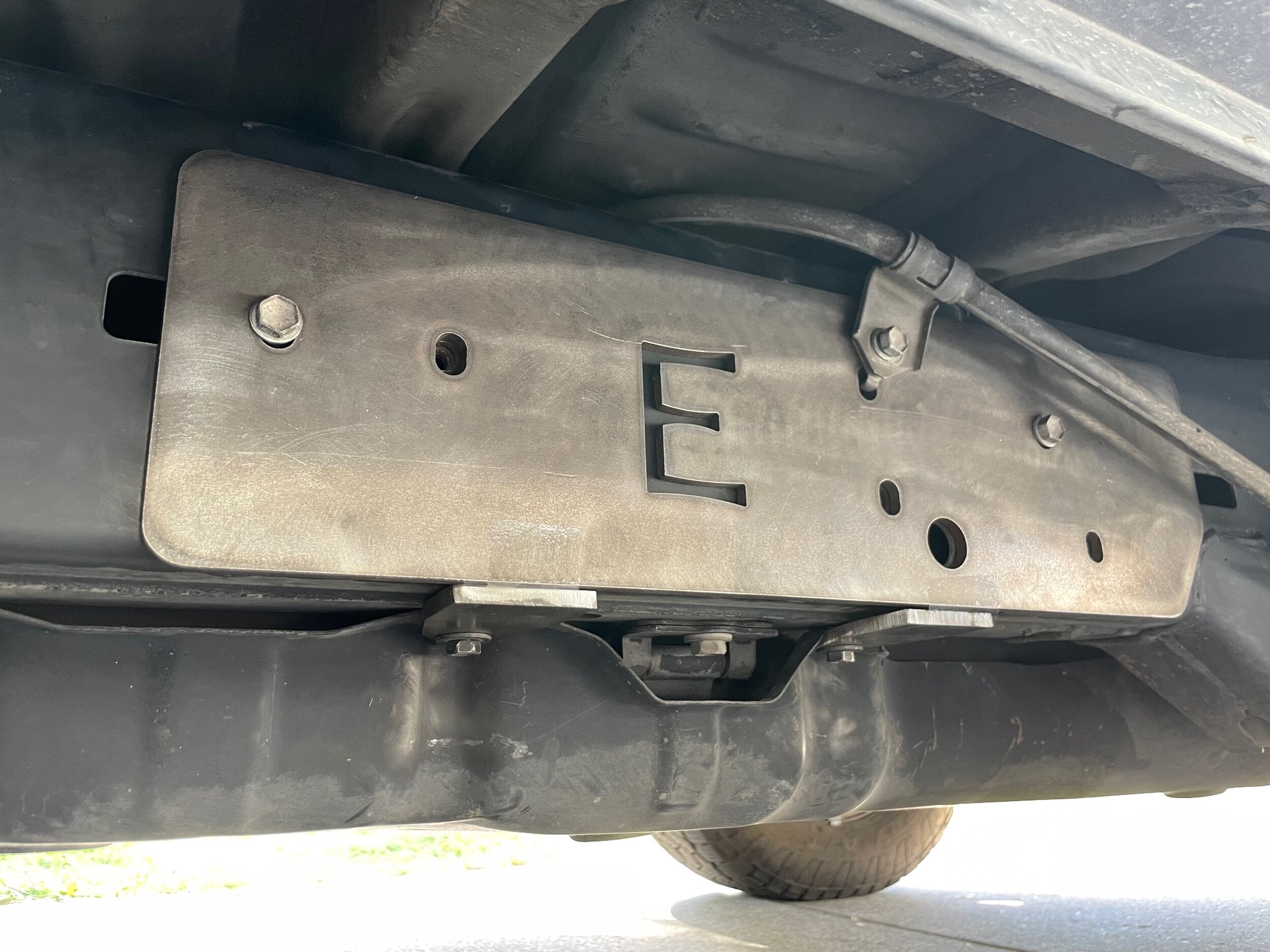 Toyota 4Runner 2003-2009 Rock Slider Bolt-On Frame Mount Plate Sets by Elevate Metalcraft, showing sturdy metal mounting plates.