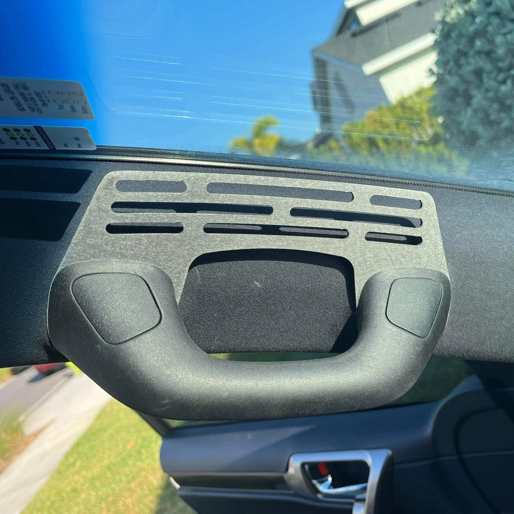 Elevate Metalcraft A-Pillar Grab Handle Accessory Mount for Lexus GX460, holds phones, radios, switches, winch controllers, and cams.
