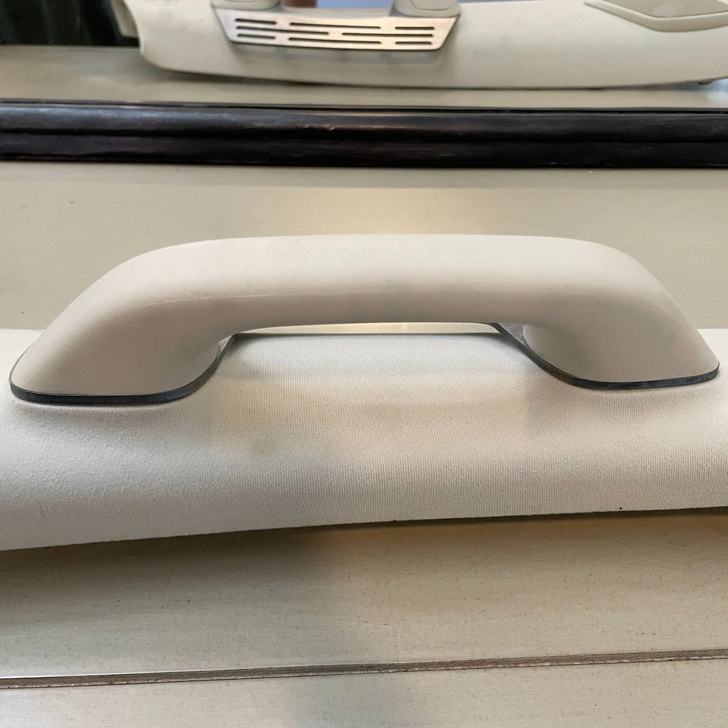 Elevate Metalcraft A-Pillar Grab Handle Accessory Mount in raw tumbled steel for Lexus GX460, holds phones, radios, switches, and cams.