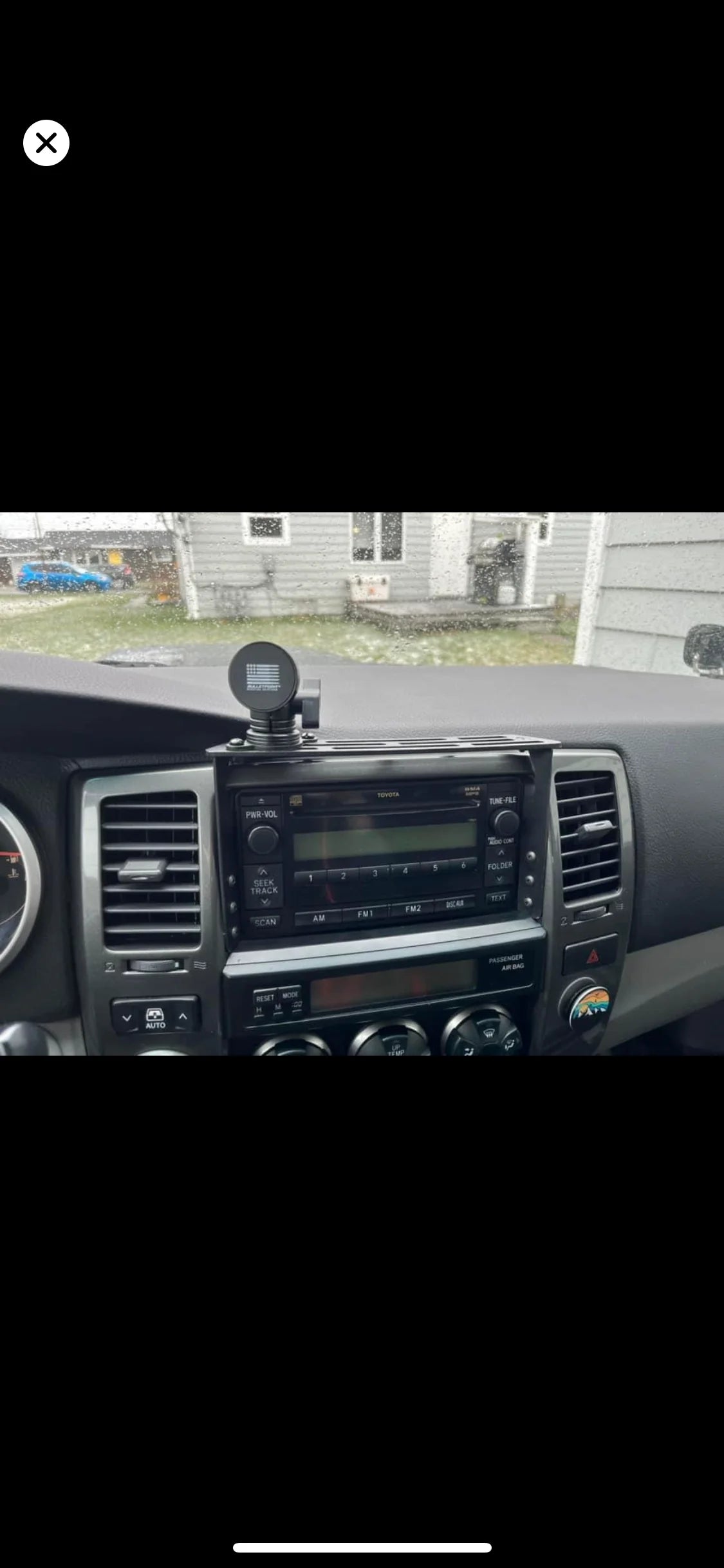 Elevate Metalcraft dash mount for 2003-2009 Toyota 4Runner, steel, slim design, for phone, tablet, radios, overlanding accessories.