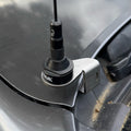 Elevate Metalcraft hood mount for 2003-2009 Toyota 4Runner, driver side, NMO ham radio antenna mount on the hood.