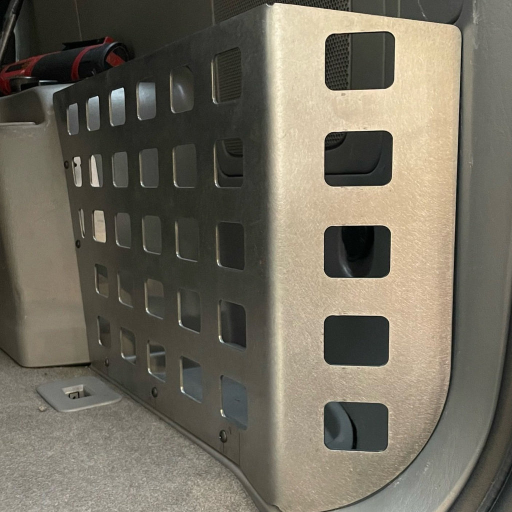 Toyota 4Runner 2003-2009 4th gen rear storage Molle panel by Elevate Metalcraft, made of durable metal for versatile organization.