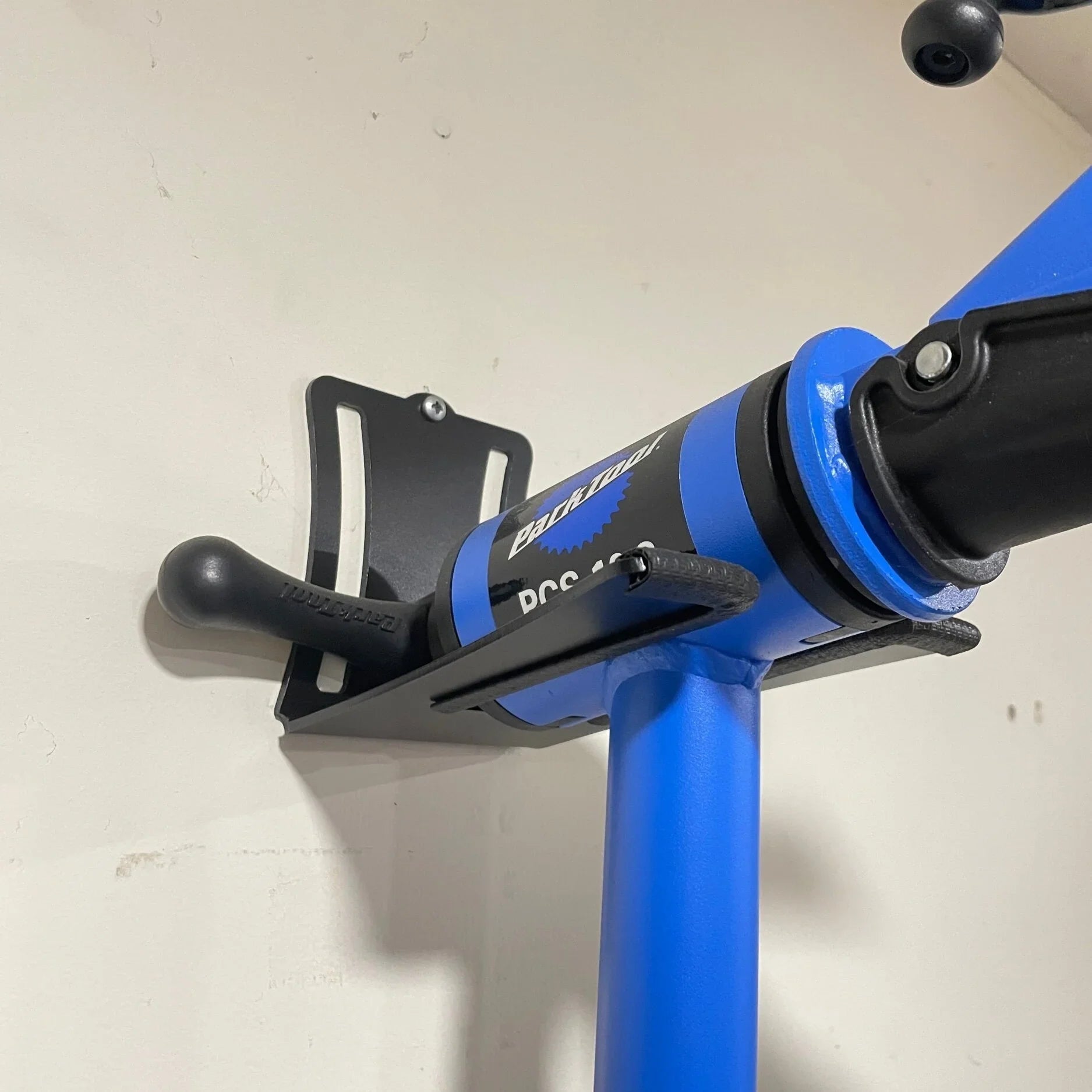 Elevate Metalcraft raw metal wall mount for Park Tool bike maintenance stands PCS-9.2, PCS-9.3, PCS-10.2, and PCS-10.3.