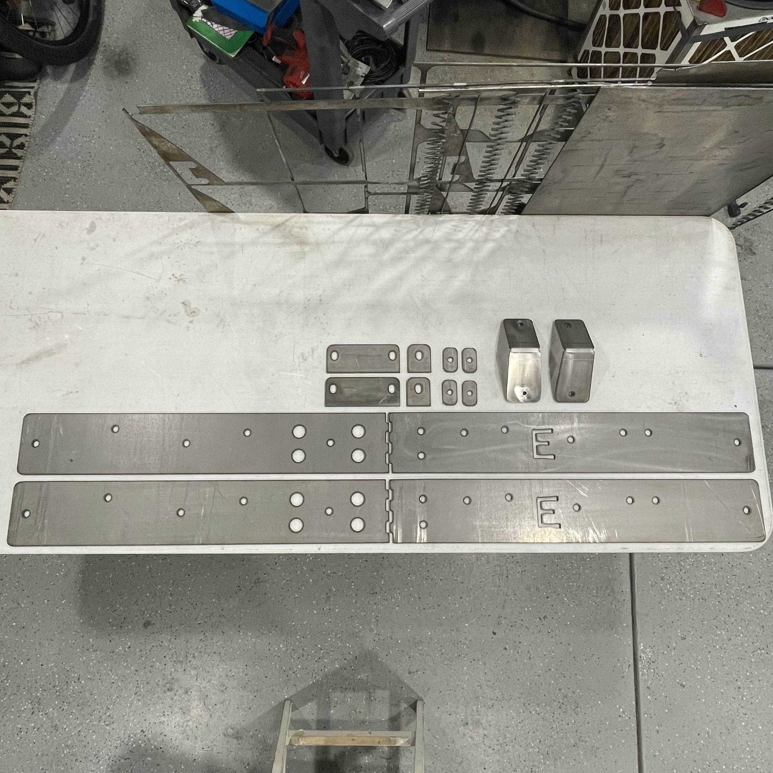 Elevate Metalcraft Toyota Tacoma Longbed 2016-2023 bolt-on rock sliders with frame plate kit, durable protective side step.
