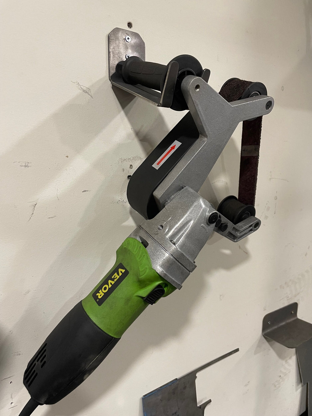 Elevate Metalcraft tube polisher wall mount bracket for secure, convenient tool storage and workspace organization.
