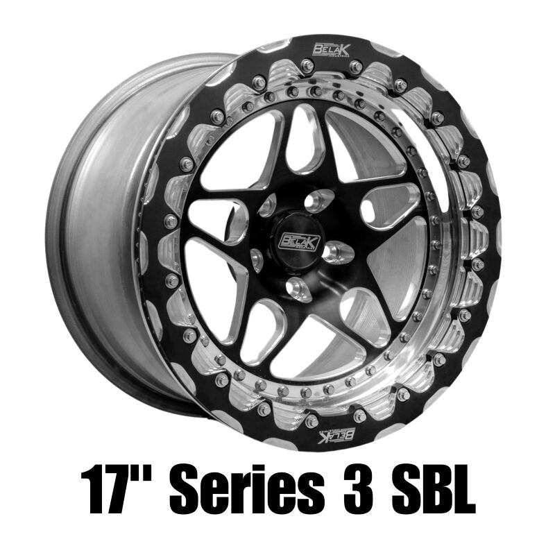 Belak Wheels Belak 17x10.5 / 8.25in BS / 5x120 BP / Low Pad / Series 3 Wheel - Non-Beadlock 17105120S38BS-NBL