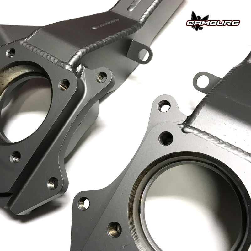 FR SPORT Camburg steering knuckle kit for Toyota Tacoma, 4Runner, and FJ Cruiser, includes high-performance spindle components.