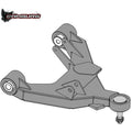 FR SPORT Camburg suspension control arm kit for Toyota Tacoma, 4-Runner, FJ Cruiser, with high-performance lower arms.