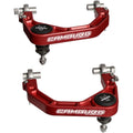 Red Camburg KINETIK V2 Billet X-Joint XL Upper Arms suspension control arms kit for 2024 Toyota Tacoma 2WD/4WD, durable and performance-oriented.