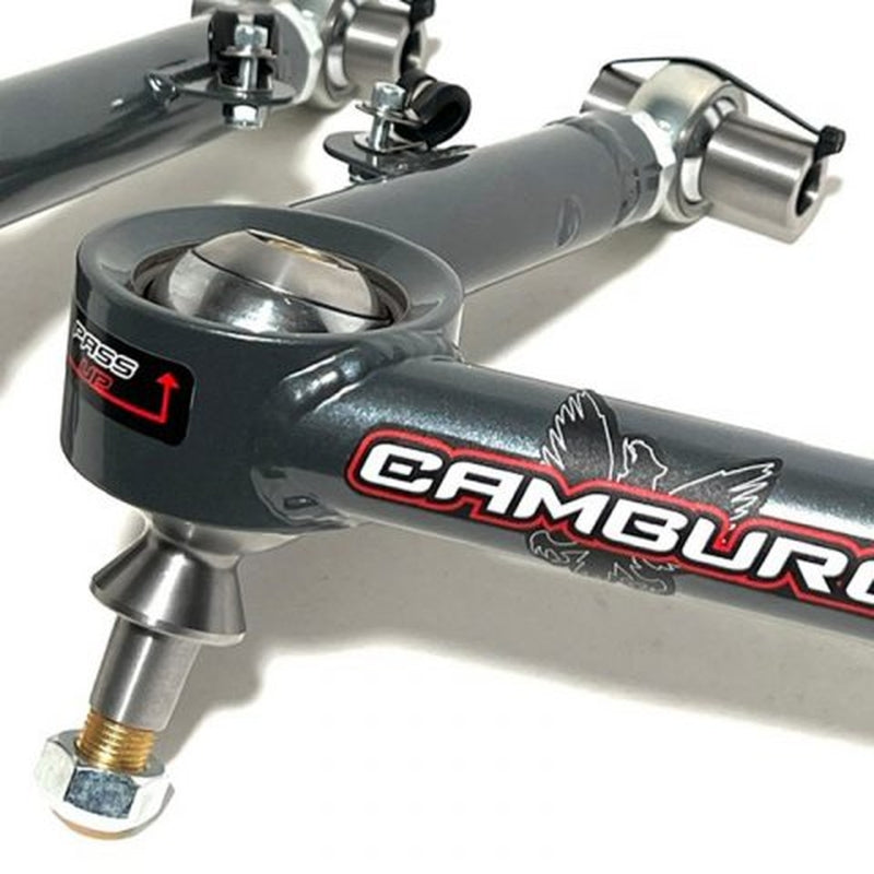 FR SPORT Camburg upper control arms for Toyota Landcruiser 300 Series 22-23, featuring high-performance Heim/Uniball joints.