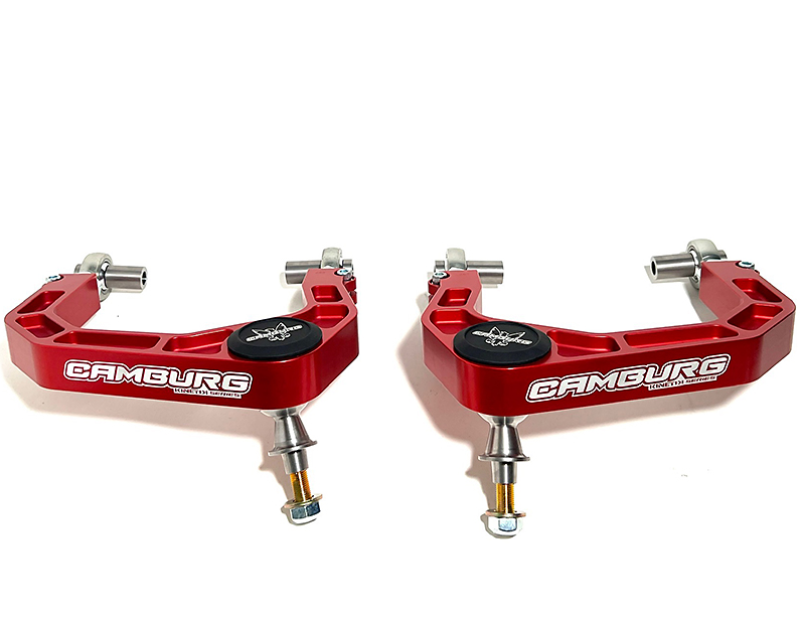 FR SPORT KINETIK V2 Billet Uniball Upper Arms suspension control arm kit for Toyota Tacoma, 4-Runner, FJ Cruiser in red