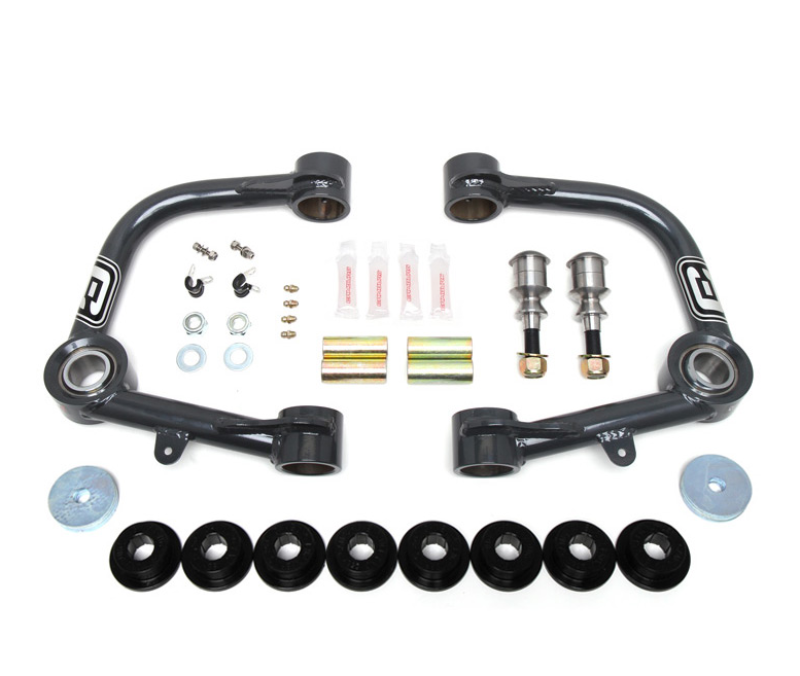 FR SPORT Camburg suspension control arm kit with 1.25-inch uniball upper arms for Toyota Tacoma, 4-Runner, and FJ models.