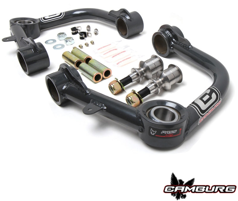 FR SPORT Camburg Toyota Tacoma, 4-Runner, FJ Cruiser suspension control arm kit with 1.25-inch uniball upper arms, model CAM-310036.
