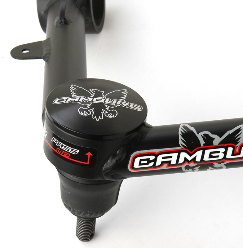 FR SPORT Camburg Toyota Tacoma Pre/4WD 05-23 suspension control arm kit with X-Joint upper arms, black metal components.