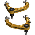 FR SPORT Camburg KINETIK Series XL Upper Control Arm Kit for Toyota Tundra 2022-2025 in gold, suspension upgrade component.