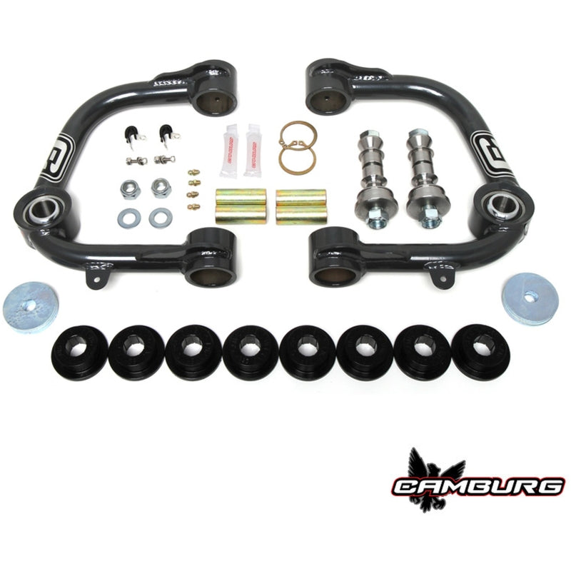 FR SPORT Camburg Toyota Tundra 2000-2006 1-inch performance uniball upper control arms for 2WD and 4WD suspension upgrades.