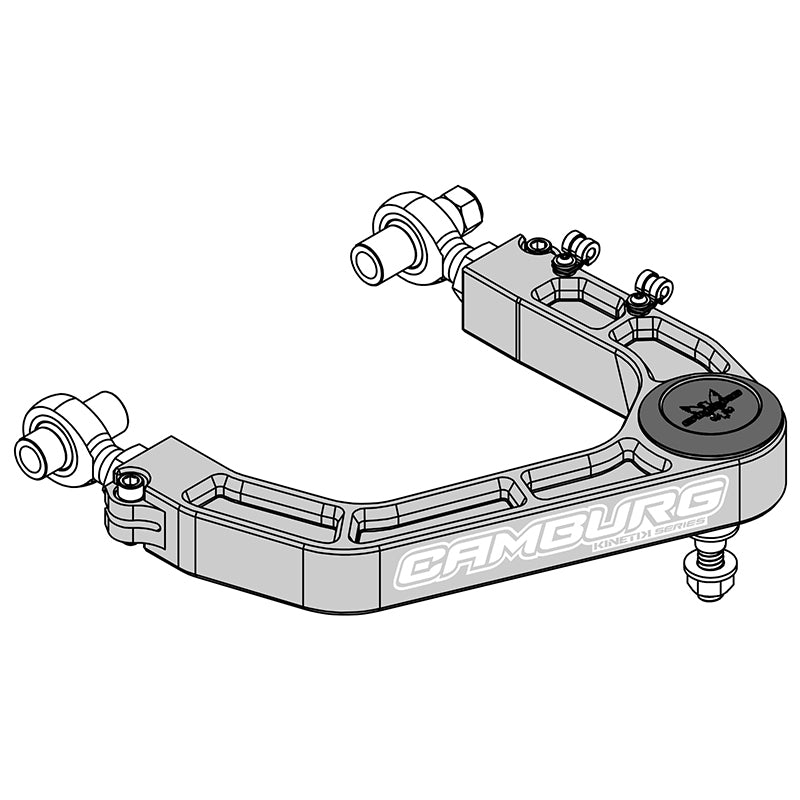 FR SPORT Camburg Toyota Tundra KINETIK V2 Billet Uniball Upper Arms suspension control arm kit in gold for 2007-2021 models.