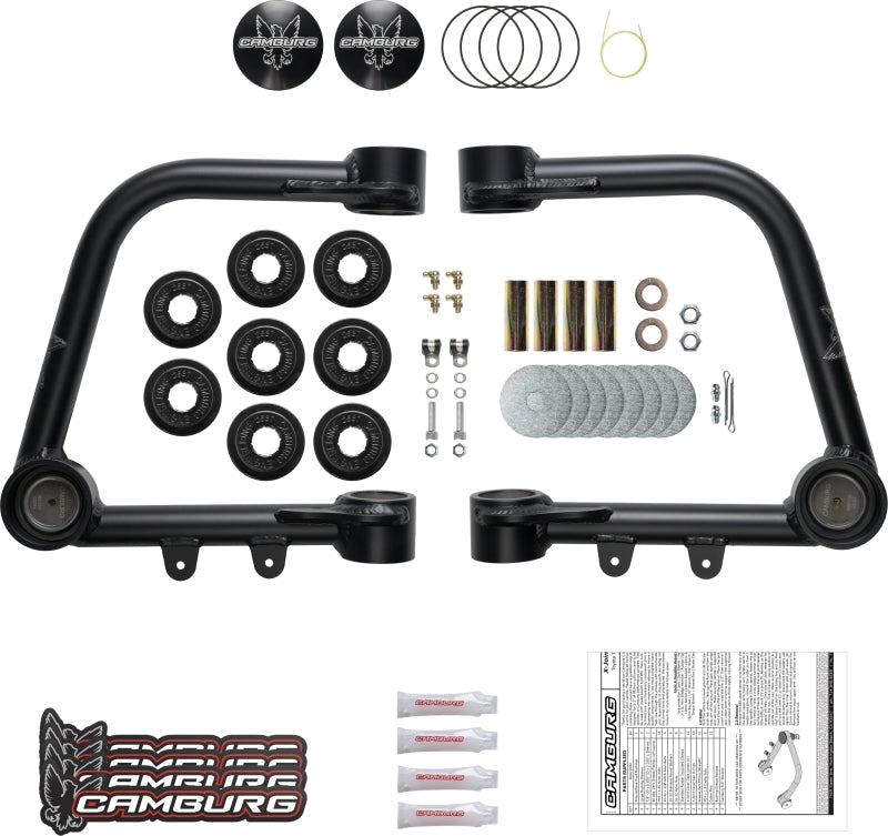 FR SPORT Camburg Toyota Tundra 2007-2021 suspension control arm kit with Performance X-Joint upper arms, for 2WD and 4WD models.