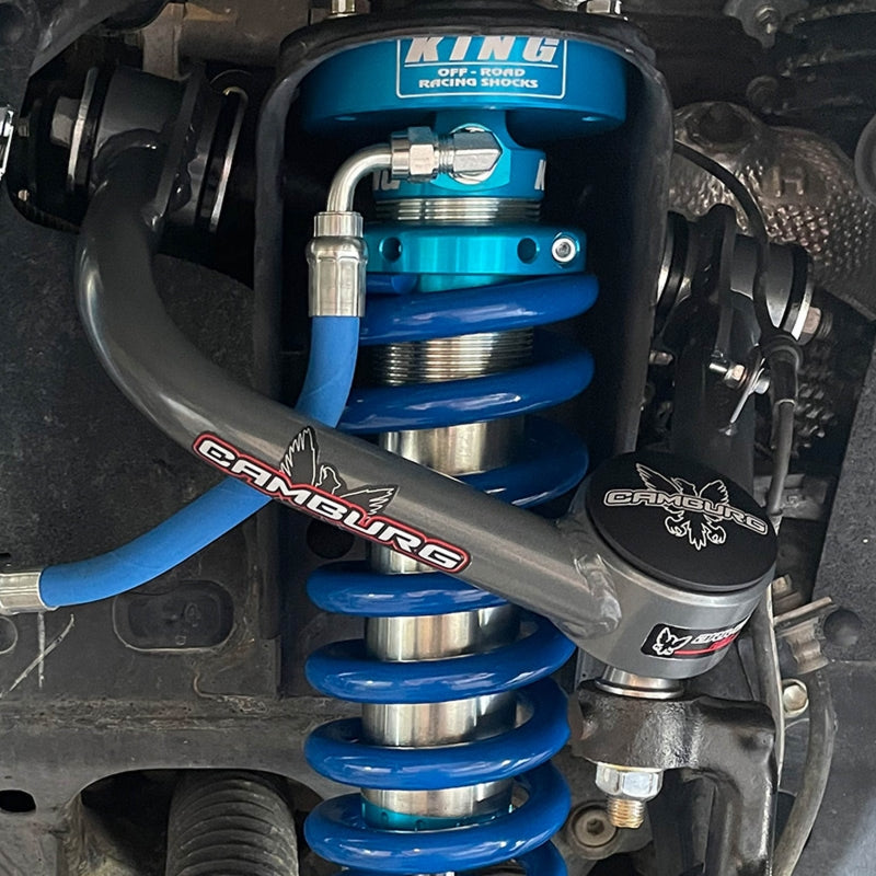 FR SPORT Camburg Toyota Tundra 2022-23 1.25in performance uniball upper control arms with covers, for 2WD and 4WD models.