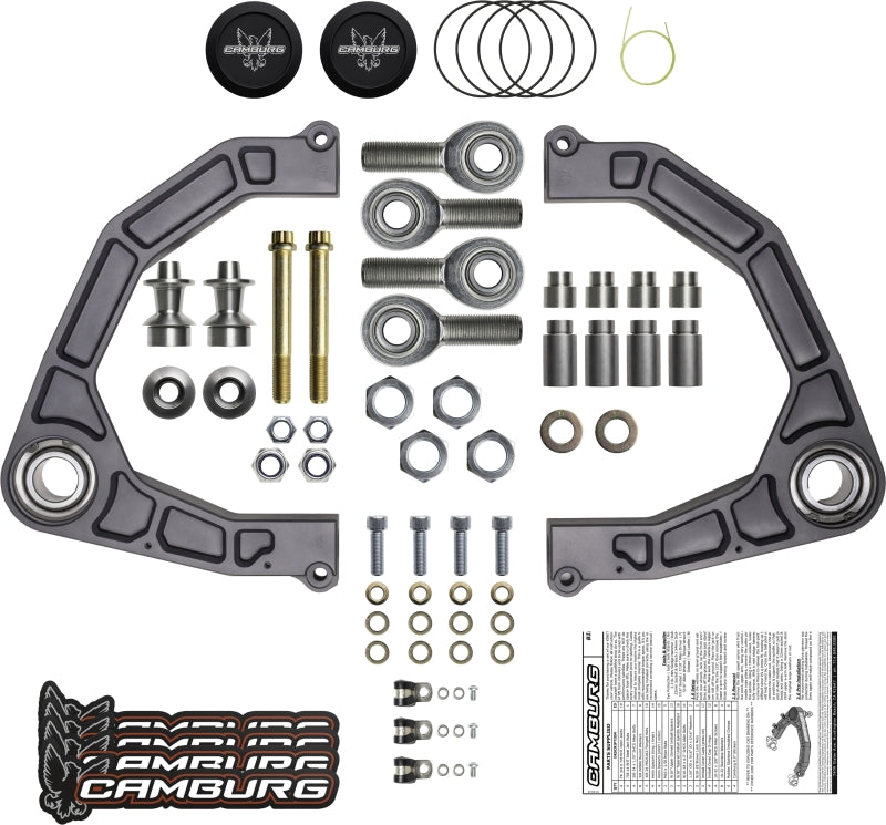 FR SPORT Camburg Toyota Tundra KINETIK V2 Billet Uniball Upper Control Arms for 2022-23 2WD/4WD suspension upgrade