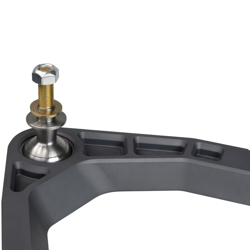 Camburg KINETIK V2 billet uniball upper control arms for Toyota Tundra 2022-2023 2WD/4WD suspension upgrade, gray finish.