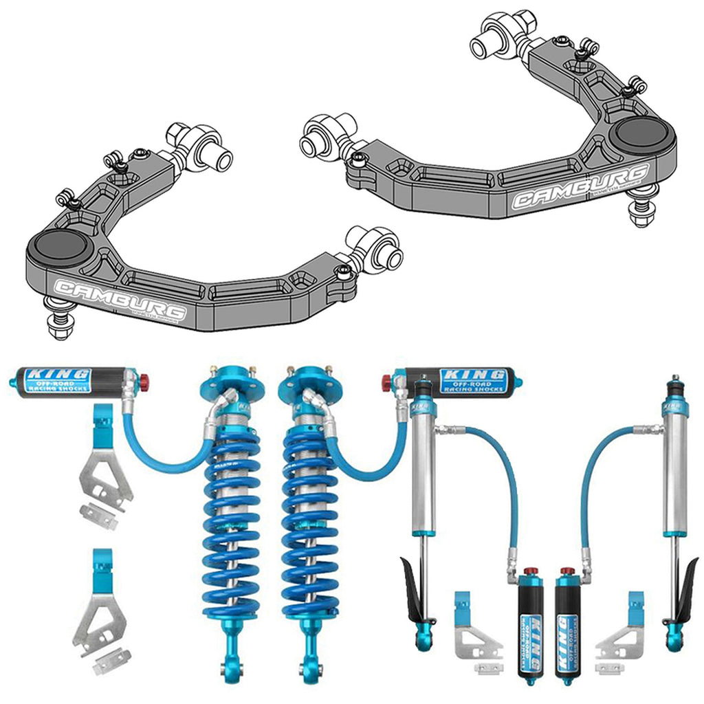 FR SPORT Camburg King 2.5 Kinetik Series lift kit for 2022-2024 Toyota Tundra, suspension components, and hardware.