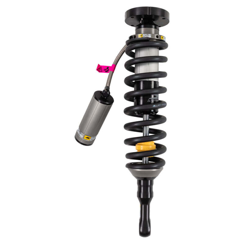 Old Man Emu ARB OME Toyota LC Prado 250 front right coilover shock for suspension lift kit, mounted on vehicle.