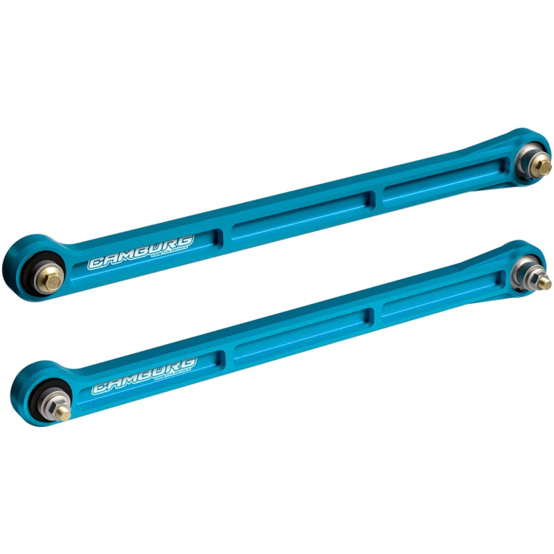 FR SPORT Camburg KINETIK Series rear billet LTA kit for Toyota Tundra, Tacoma, Sequoia in King Blue, suspension trailing arm.