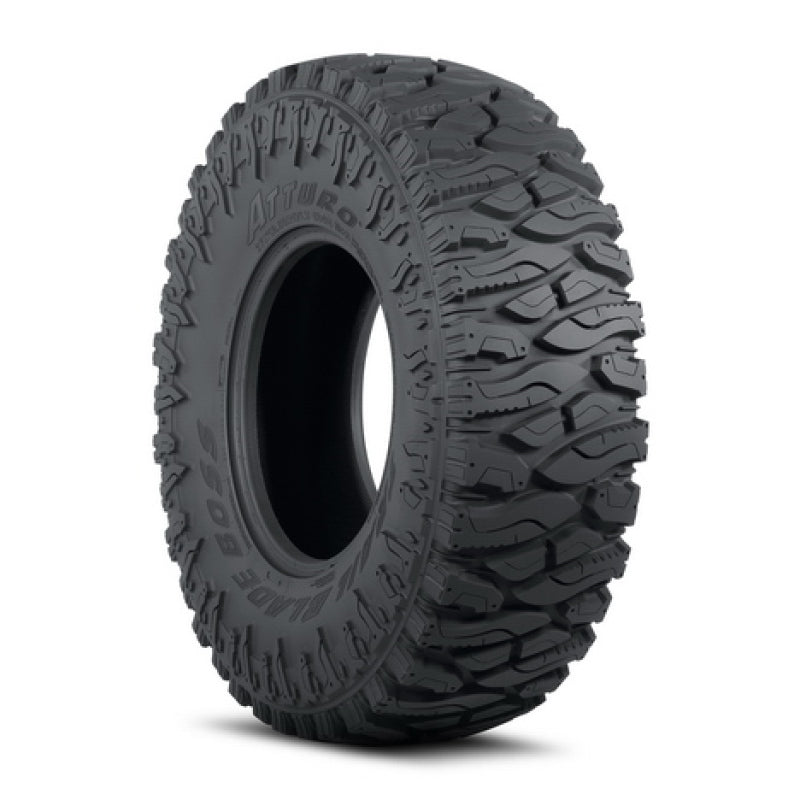 Atturo Trail Blade Boss Green Label tire, 40x13.50R17LT, soft non-DOT tire with rugged tread for off-road use, by FR SPORT.