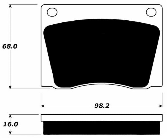 Porterfield Brake Pads for 1968 JAGUAR 420