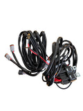 GGLighting triple harness for 3-wire LED pod or light bar with 3-pin DT connector, used for automotive lighting setups.