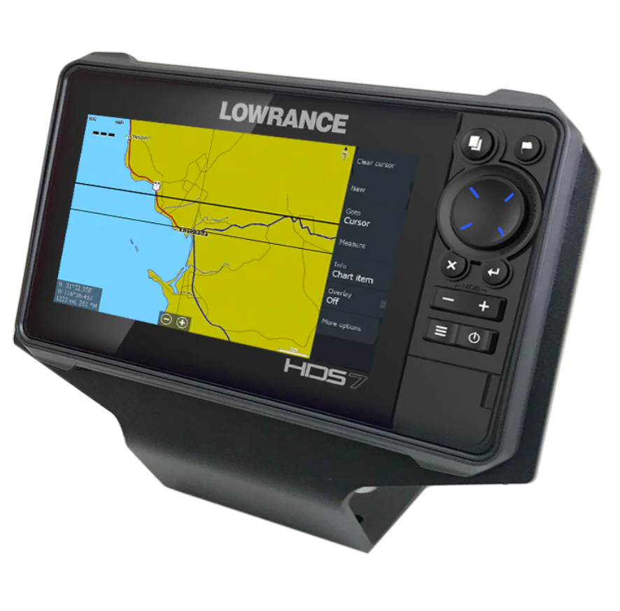 GGLighting CanAm X3 Elite FS and HDS Live GPS bracket mounted on vehicle dashboard, holding GPS screens securely in place.
