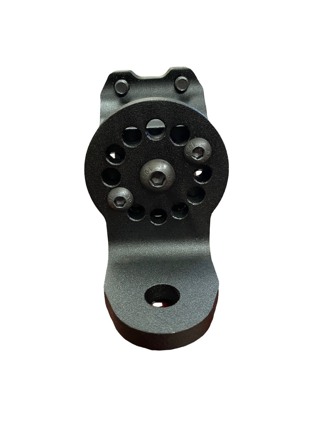 Clamp on universal mounting tab for 1.75 to 1.85-inch tubing by GGLighting, shown attached to metal tubing in a close-up view.