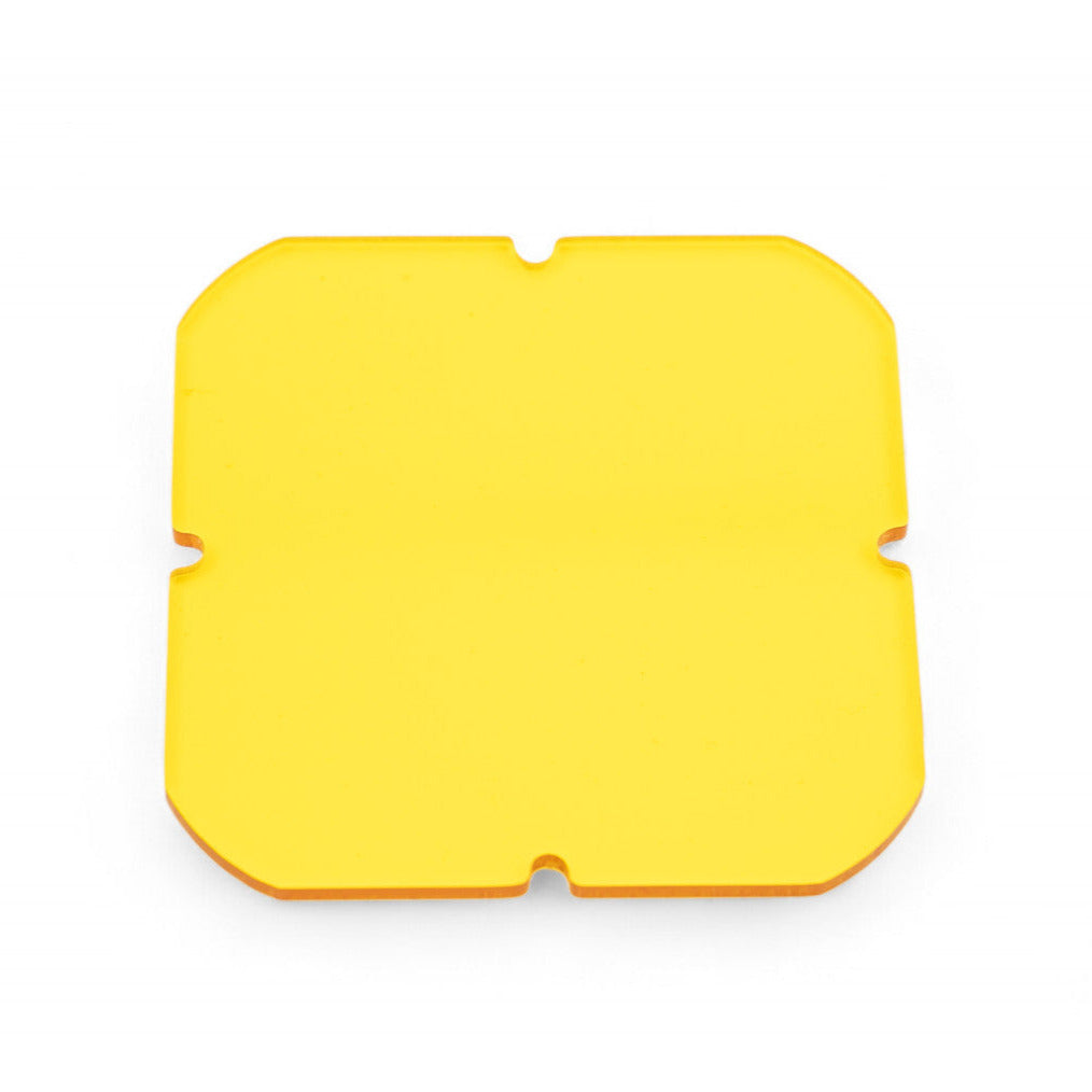 Yellow LED pod lens for RP20 by GGLighting, shown in close-up detail on a white background.