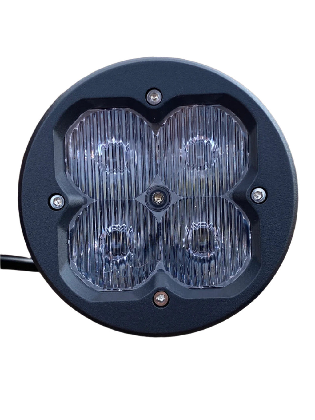 Round face plate for RP20 LED pod by GGLighting, featuring a sleek, circular design suitable for automotive or off-road lighting.